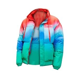 Forever 21 Multicolor Puffer Jacket